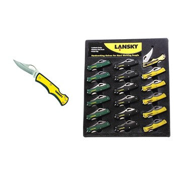 Lansky LKN045 Lockback Knife Display ~ 18 Piece