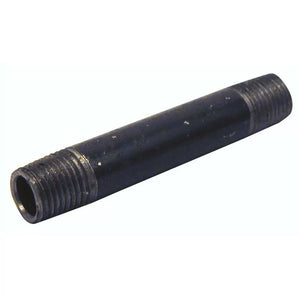 B & K Industries Black Steel Nipple 1/4" X 4"