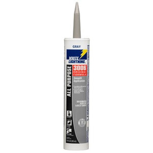 White Lightning Products 10 oz. Gray 3006 Cart All Purpose Caulk Pack