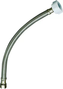 Plumb Pak Stainless Steel Toilet Supply Tube, 3/8"x 7/8" X 9"