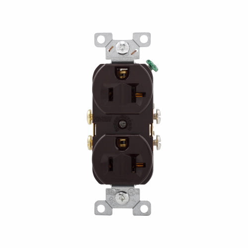 Eaton Cooper Wiring Commercial Specification Grade Duplex Receptacle 20A, 125V Brown (125V, Brown)