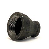 Mueller Black Reducing Coupling 150# Malleable Iron Threaded Fittings 2" x 1"