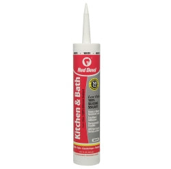 Red Devil Kitchen & Bath Low Odor Silicone Sealant (White) 10.1 oz